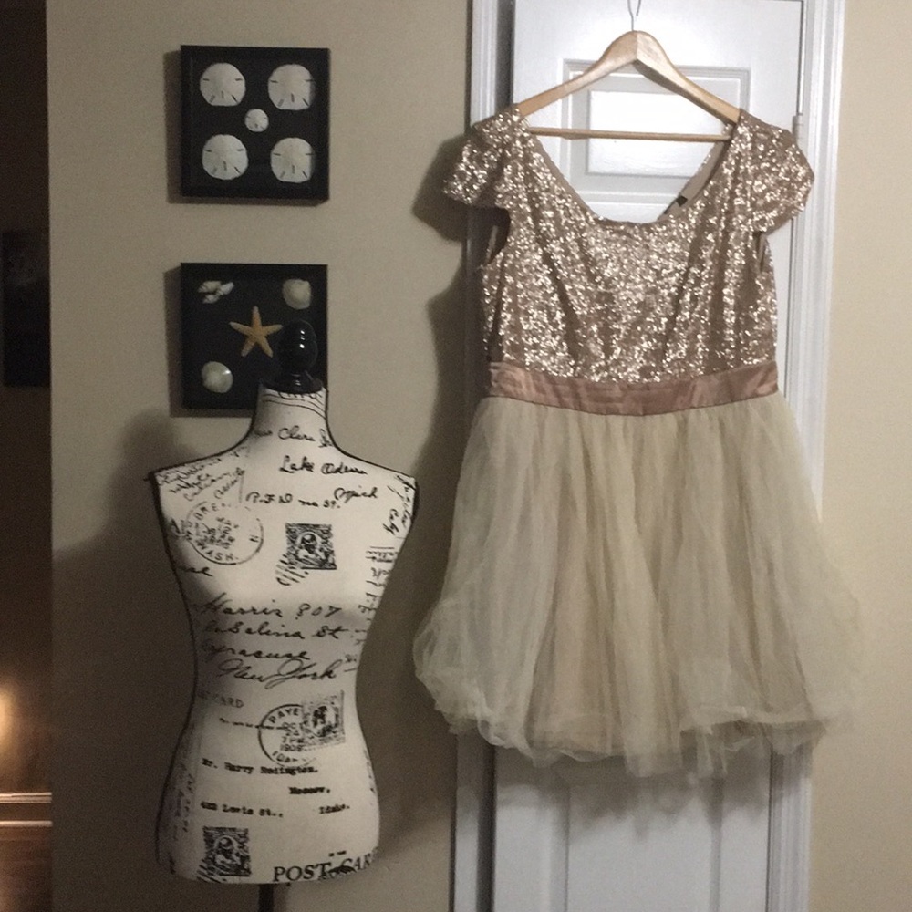 Rose gold Homecoming Dress